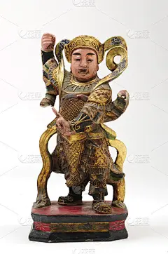 唐代传说中中国传统门神的仿古雕像
