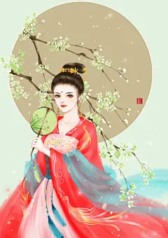 美颜封面工作室采集到A女古风人物（精选）-39