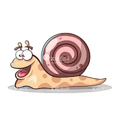 手绘矢量图卡通可爱动物蜗牛  - 源文件下载【酷图网】手绘,矢量图,动物,卡通,蜗牛,可爱,