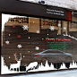 大型橱窗H款圣诞节雪花墙贴画商场橱窗玻璃贴纸装饰窗贴