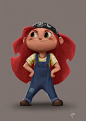 Girl character on Behance