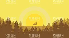 卡通小鹿剪影 森林落日余晖意境  - 源文件下载【酷图网】动物图案背景,可爱动物,图案样式,卡通动物,动物图案拼贴,动物图案拼接,动物图案底纹,动物壁纸,动物布料,动物布纹,动物纯棉布料,被子图案,被褥图案,布料图案,卡通图案,卡通背景,幼儿图案背景,婴儿图案背景,儿童服装,婴儿浴巾,婴儿口水巾,尿布图案,尿垫图案,童装印花图案,外贸童装,绣花图案,布料