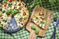 Baked Healthy Fitness Broccoli Pie with Basil Free Image Download