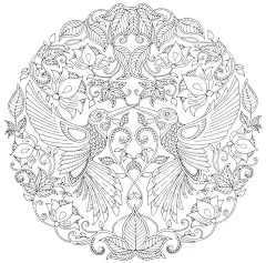 【线稿】秘密花园和魔法森林高清线稿，可以当背景素材的说_看图_线稿吧_百度贴吧