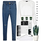 A fashion look from July 2015 featuring white tops, high waisted jeans and topshop shoes. Browse and shop related looks.