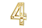 金属机械数字4