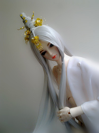 【群芳】bjd 3分古装盘发-淘宝网