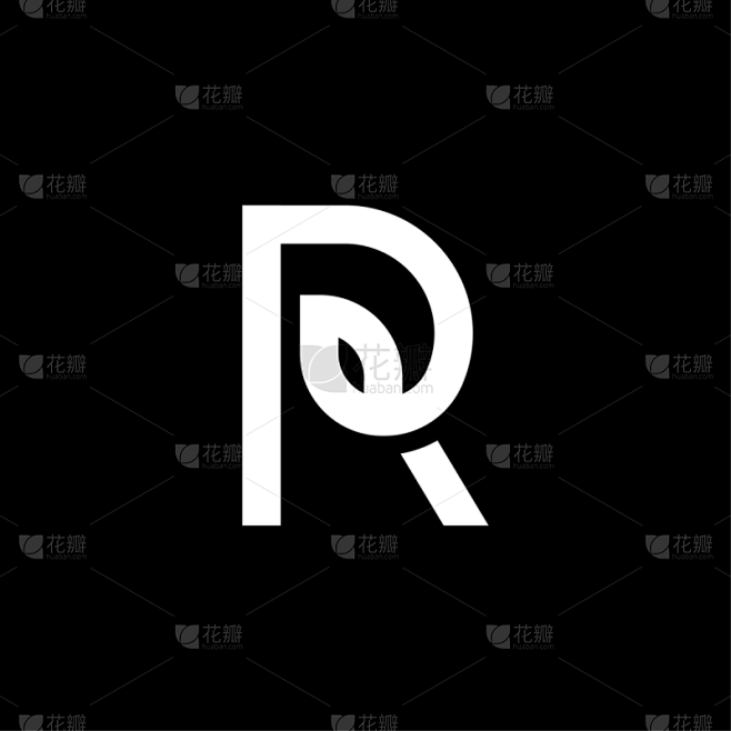 英文字母r,设计,叶子,矢量,几何形状,信函,生物学,蔬菜,商务,清新