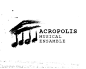 标志说明：雅典卫城音乐演奏logo设计欣赏。——LOGO圈