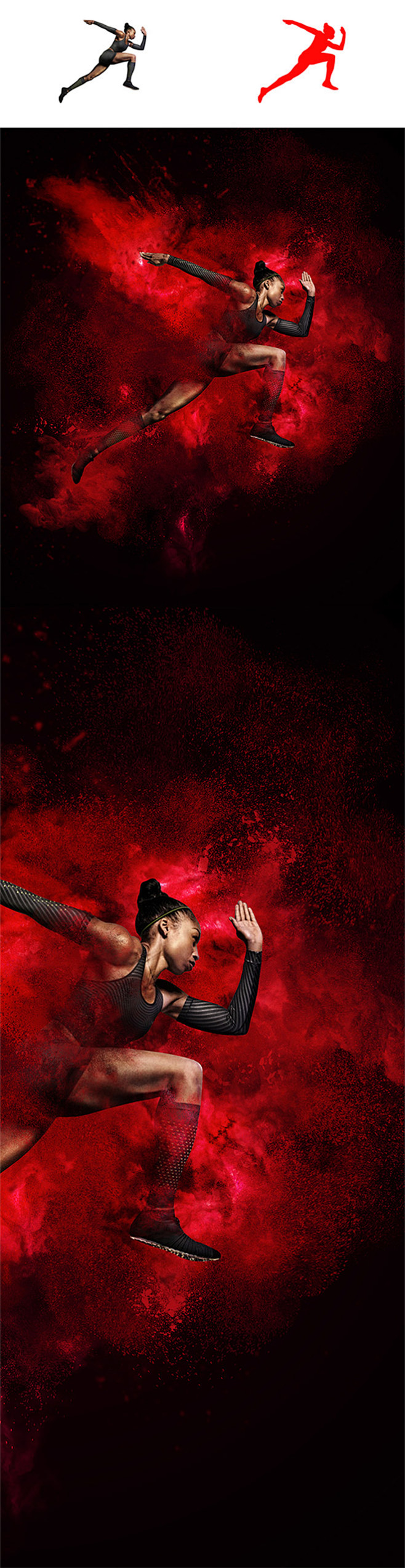 视觉系海报 粉尘喷溅动画 ps特效动作 ...