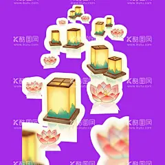 手绘花灯灯笼  - 源文件下载【酷图网】手绘花灯灯笼,手绘花灯,手绘灯笼,花灯,灯笼