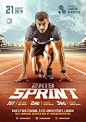 Sprint Run Flyer Template on Behance