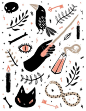 Teenage Witch Patterns on Behance