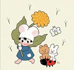 100位插画师分享｜童真软萌温馨可爱