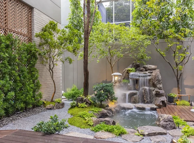 日式自然庭院 | 叠山理水