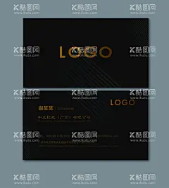 高端大气黑色烫金名片  - 源文件下载【酷图网】大气黑色烫金,商务名片,名片模板,烫金效果,磨砂黑,PSD,