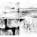 Grunge rough dirty background set. Black brick wal
