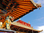 美丽的西藏建筑屋檐高清摄影图片