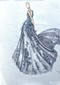 婚纱礼服设计 - 服装画/服装设计手稿 - 穿针引线服装论坛