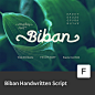 【FONT-086】Biban马克笔时尚个性手写艺术包装品牌英文字体-淘宝网
