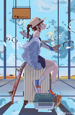 沐心；蕴焱采集到商业插画参考