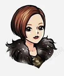 手绘霸气女孩 创意素材