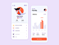 Workout Statistics & Profile  clean design workout tracker ux user ui support statistics sports settings running profile premium plans picture modern ios gym fitness clean charts