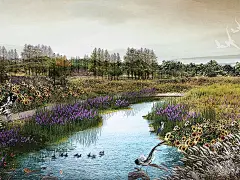 现代郊野湿地水景效果图欣赏_【知末效果图】_5041958004