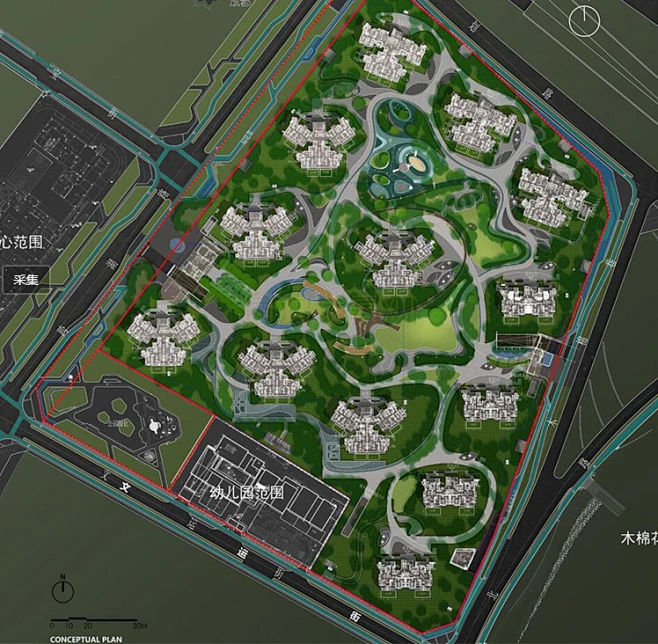 2022超新成都华润大区景观文本雅奢现代曲线住宅小区景观方案文本-花瓣网