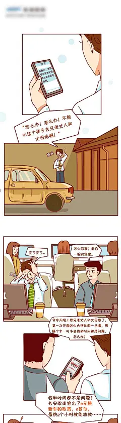 汽车漫画风长图-源文件