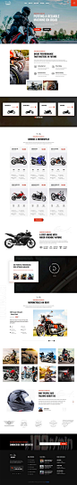 高端品牌摩托车销售公司网站HTML5模板