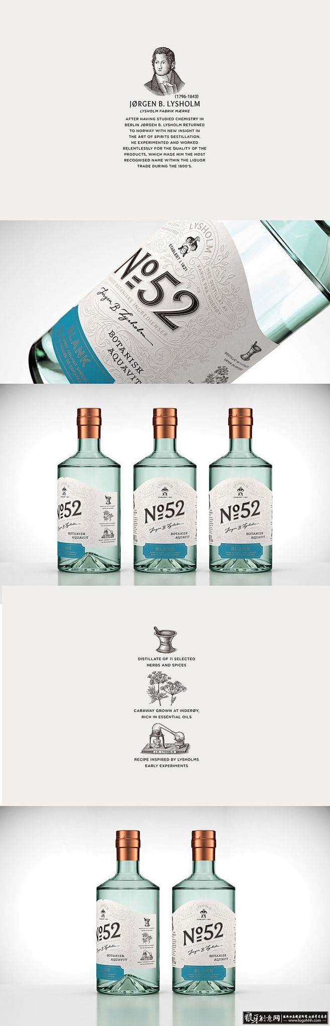 包装设计灵感 北欧的杜松子 烧酒品牌设计...