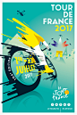 Imagine le Tour 2017 : Affiche sélectionnée, mais non lauréate, parmi 7 visuels dans le cadre du concours international « Imagine le Tour », pour la création du visuel officiel de la célèbre course cycliste, le Tour de France 2017. 