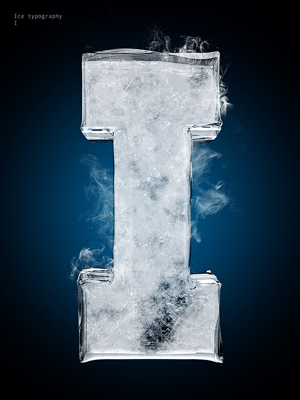 Ice typography on Be...