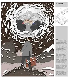 #建筑图赏#  建筑漫画场景性与叙事性 ​​​​