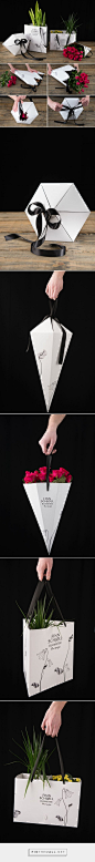 Flower packaging by Linnea Åkerberg: 