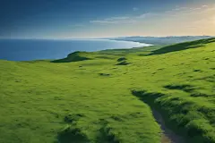 嫩草自然风光摄影图