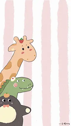 可爱壁纸 @樱桃核吖~收集  来自微博@一只草莓tong