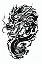 中国传统十二生肖龙年剪影动物插画元素