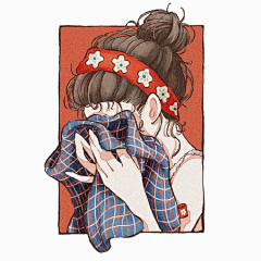 遇见06-采集到描边插画
