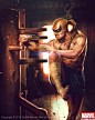 Iron Fist Evo1, Denys Tsiperko : Illustrations I made for card battle game Marvel: War of Heroes.