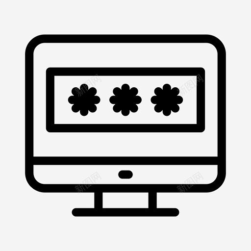 密码锁登录 标志 UI图标 设计图片 免...