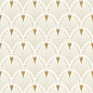 Modern Art Art Deco Fan Wallpaper Gold / Pink Rasch 433210