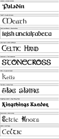 Free Celtic Irish Fonts: 