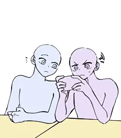 甜蜜双人向板绘素材！码了我都能代！