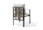 Garden fabric easy chair with armrests ALDÌA by Giorgetti_4
