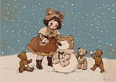 #小熊系列# 
这次定制的插画太可爱了
不知道宝贝们收到喜不喜欢~喜欢的话下次继续安排上！
评 里啾一个小可爱喝冬日热奶茶。
听说好多地方都有在下雪，南方的崽好羡慕
没有补Kuan的赶紧加油了哦~
目前看已经补的差不多啦，...展开全文c