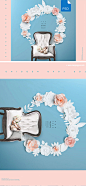 [美工云]高端婚礼情人节三八女王节海报设计源文件PSD下载：