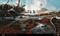 Ghost of Tsushima: Director's Cut Eagle Duel , John powell : Concept for the duel space where you fight the Eagle.