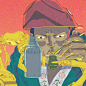 DOZO tea : Comic inspired illustration campaign for Japanese greentea product DOZO, launching in France.